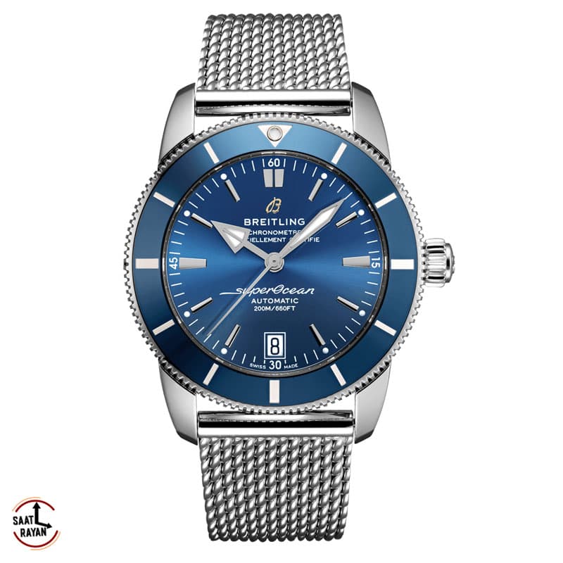 ساعت مچی برایتلینگ مردانه کرنوگراف بند رابر قرمز BREITLING SUOER OCEAN h5664 — تصویر ۴