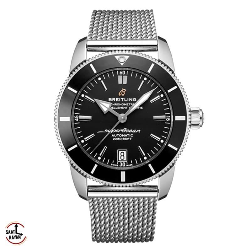 ساعت مچی برایتلینگ مردانه کرنوگراف بند رابر قرمز BREITLING SUOER OCEAN h5664 — تصویر ۳