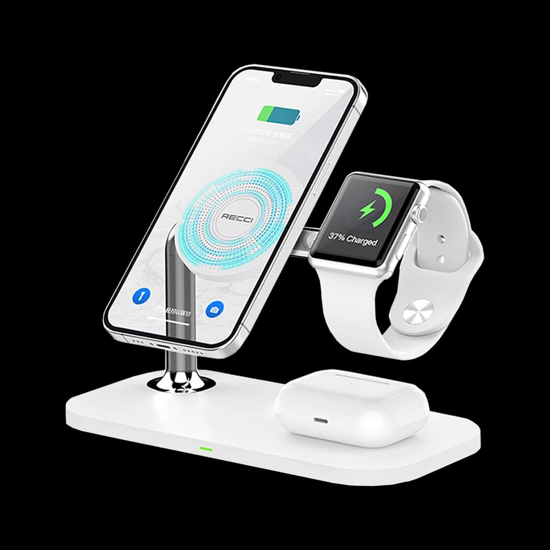 شارژر وایرلس مگنتی رسی Recci 15W Wireless Charger Detachable Bracket Rcw-20 - کالای دیجیتال میثم