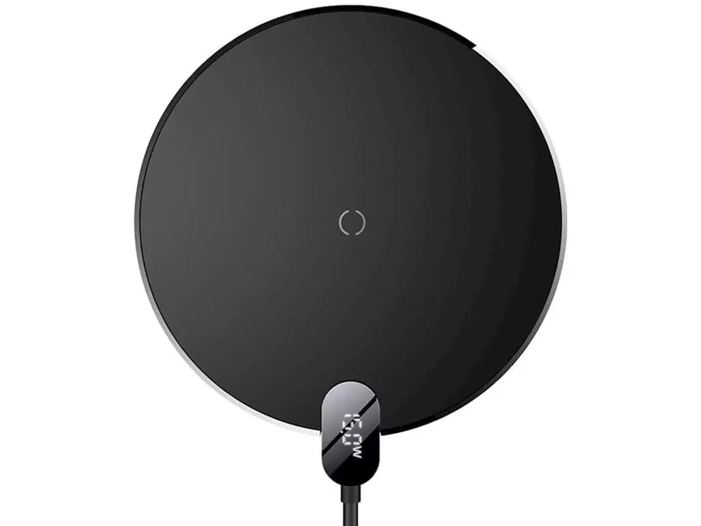 شارژر وایرلس بیسوس Baseus BS-W526 Digital LED Display Gen 2 15W Wireless Charger - کالای دیجیتال میثم