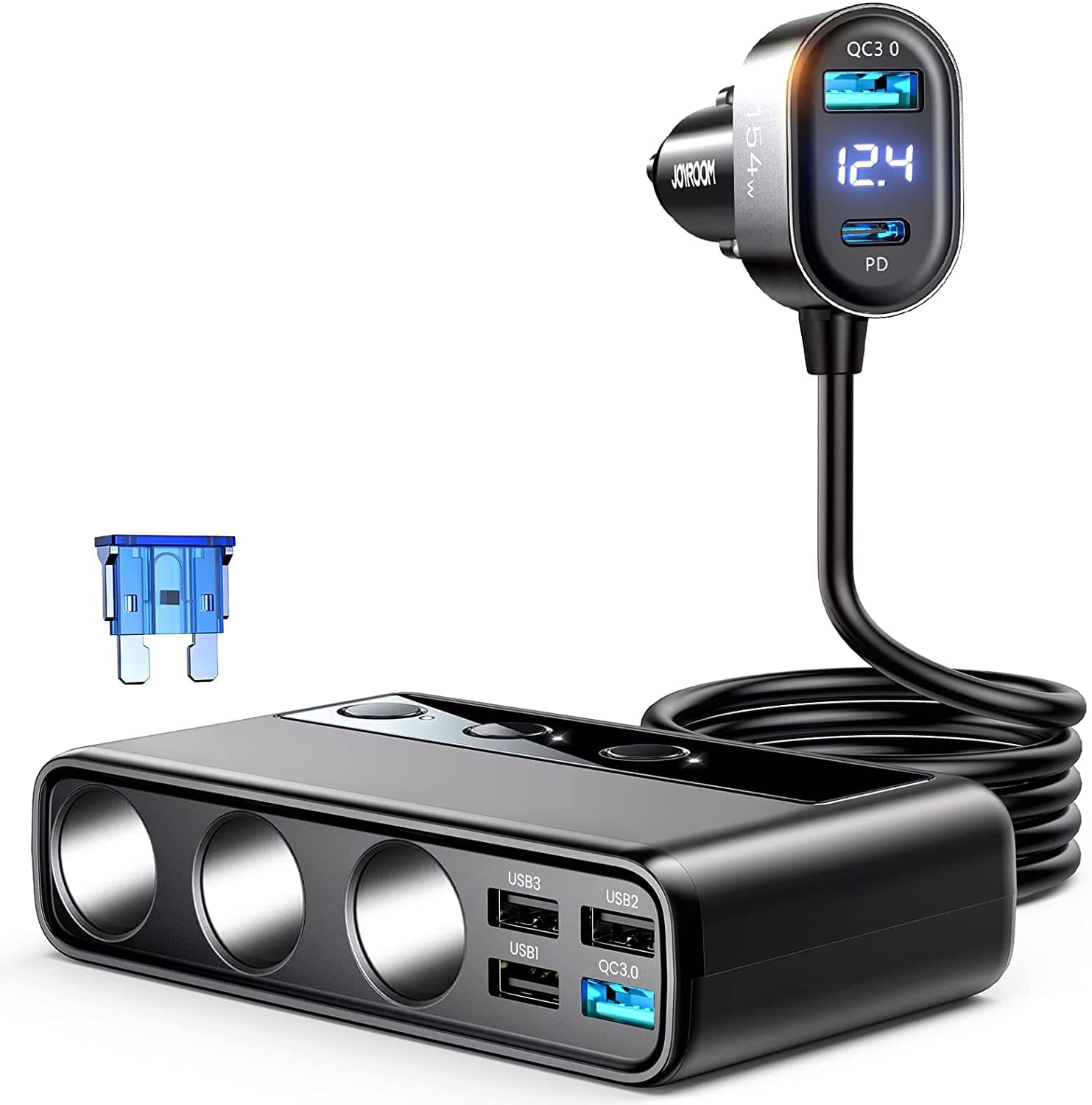 شارژر فندکی فست شارژ جویروم Joyroom JR-CL06 توان 154 وات - کالای دیجیتال میثم