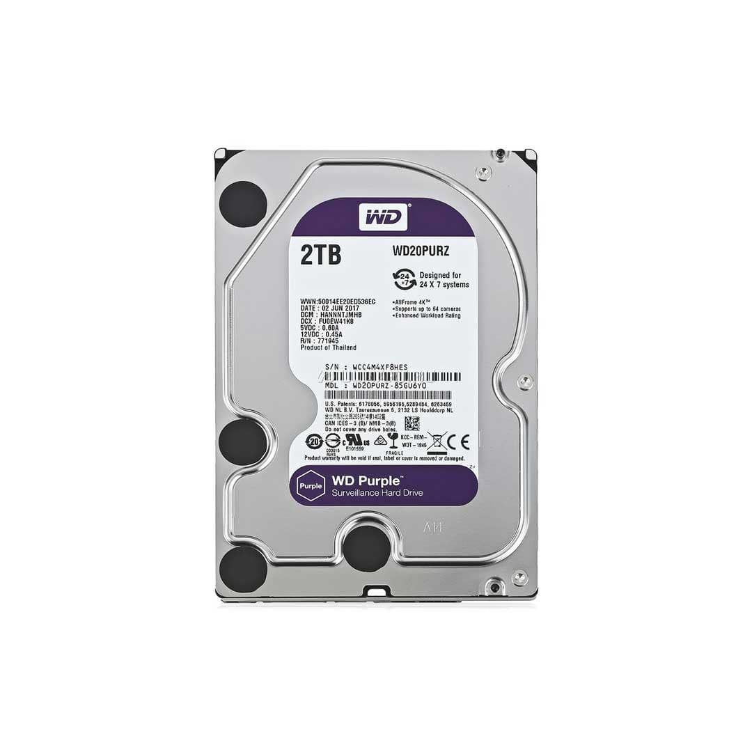 هارد وسترن اینترنال بنفش دیجیتال مدل WD ظرفیت 2 ترابایت WD purple — تصویر ۴