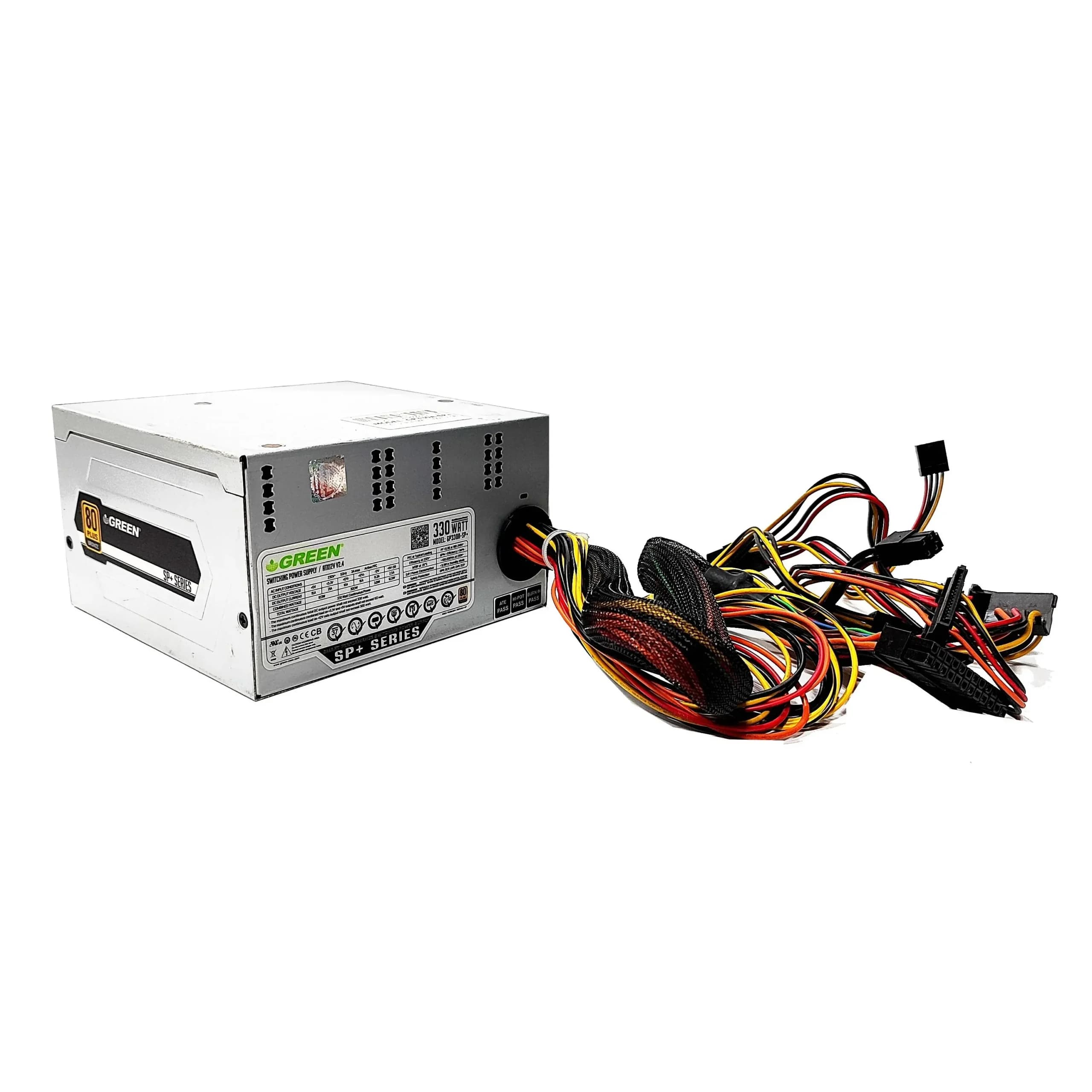 پاور 330w گرین مدل +80Plus-GP330A-SP غیر ماژولار (استوک)