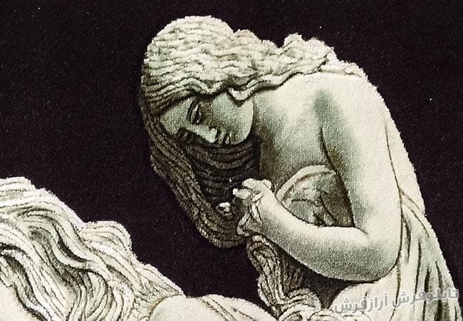 تابلو فرش تندیس لیدی – 1276 — تصویر ۲