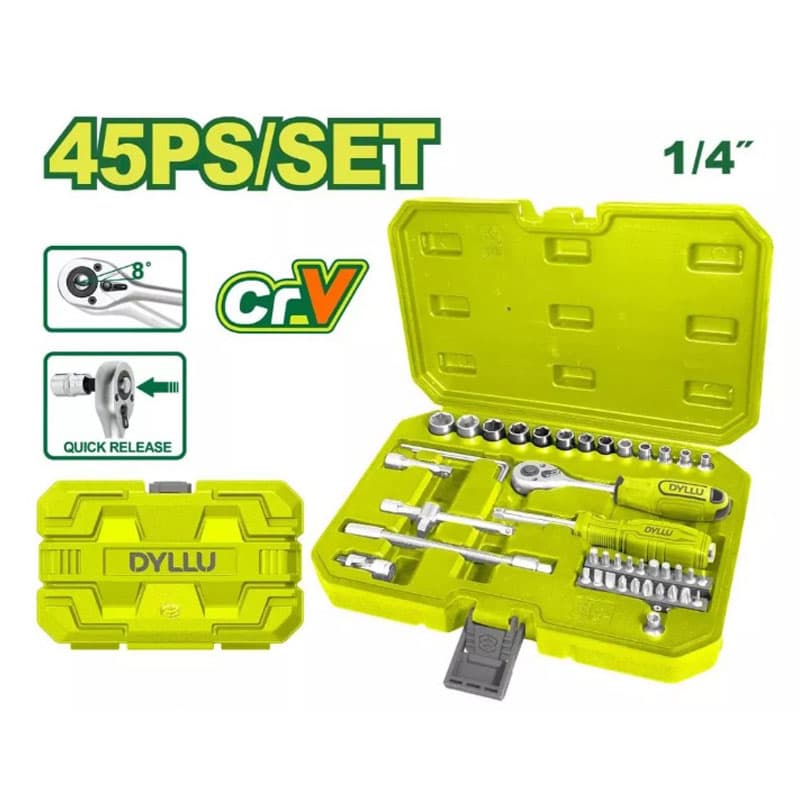 ست 25 عددی بکس 1/2 اینچ دایلو مدل DTST2D25 — تصویر ۵