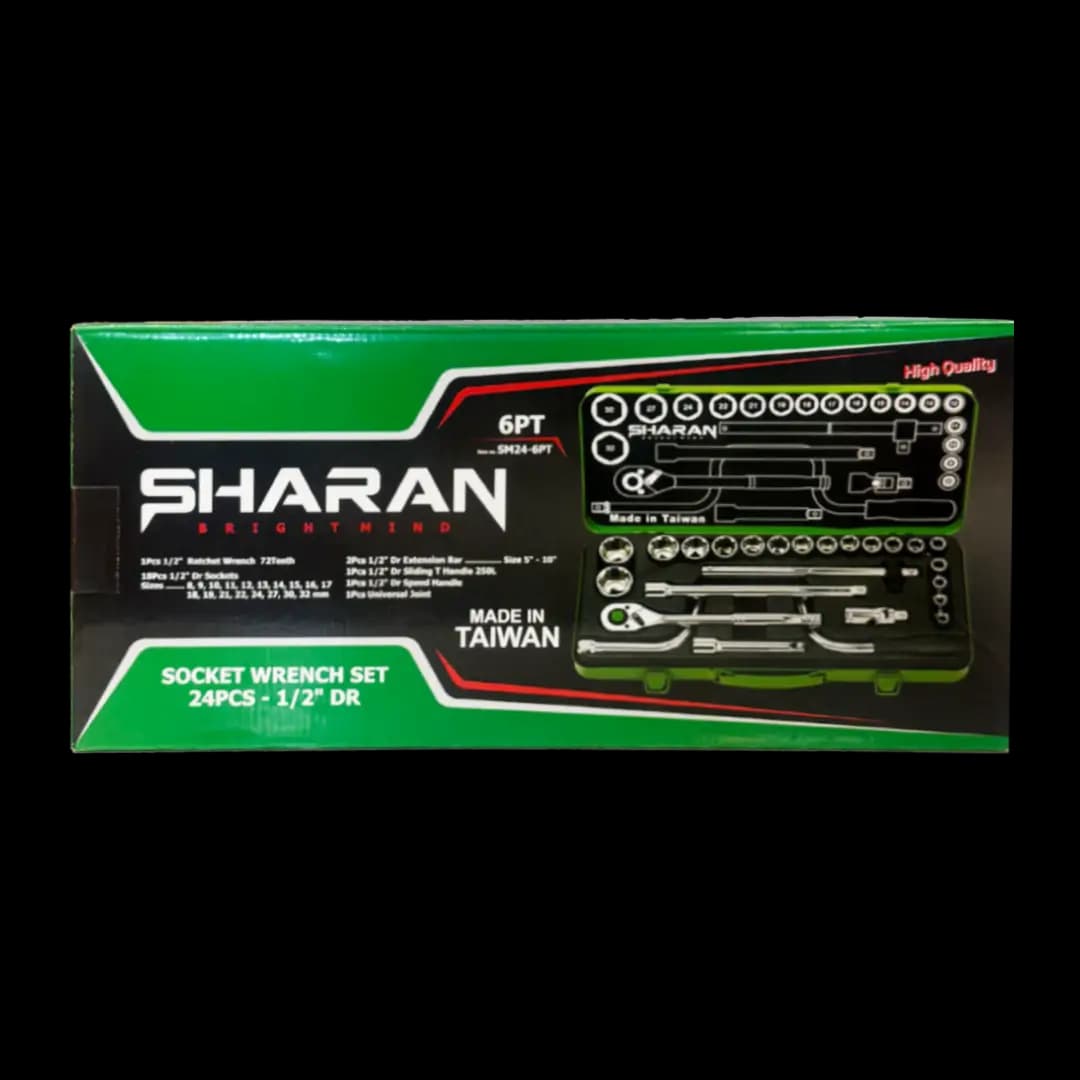 جعبه بکس ۲۴ پارچ ۱/۲ شاران 6 پر ساخت تایوان مدل SM24-6PT — تصویر ۱۲