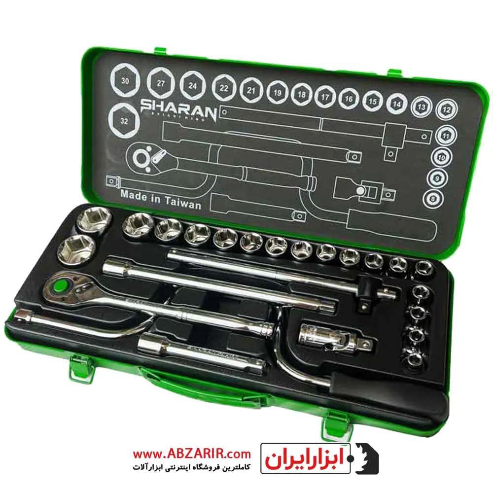 جعبه بکس 24 پارچ 1/2 شاران 12پر ساخت تایوان مدل SM24-12PT — تصویر ۹