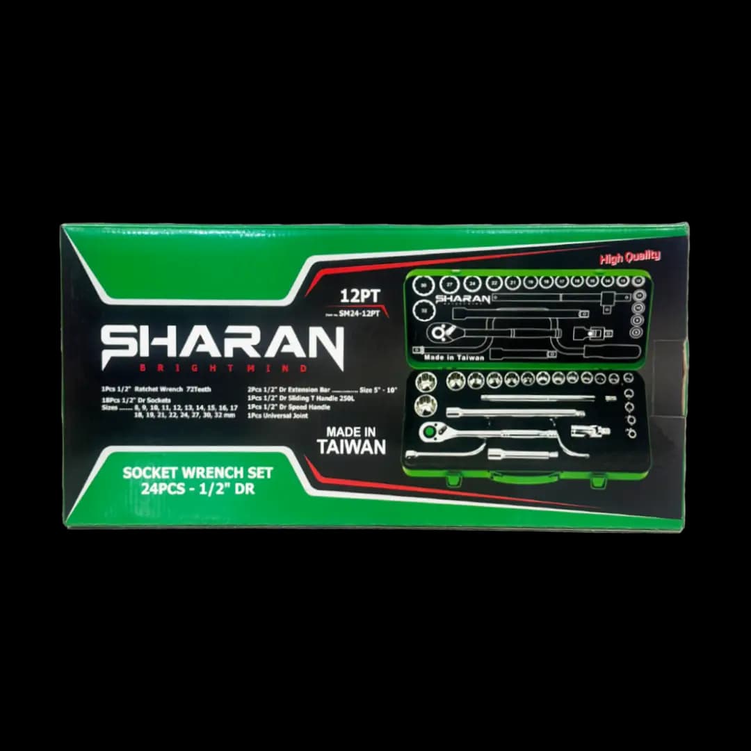 جعبه بکس 24 پارچ 1/2 شاران 12پر ساخت تایوان مدل SM24-12PT — تصویر ۲