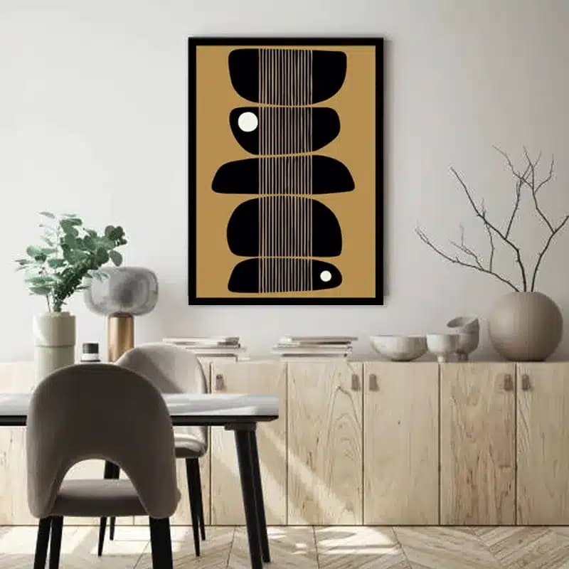 تابلو مینیمال مدرن طرح ستون ذن کد15751