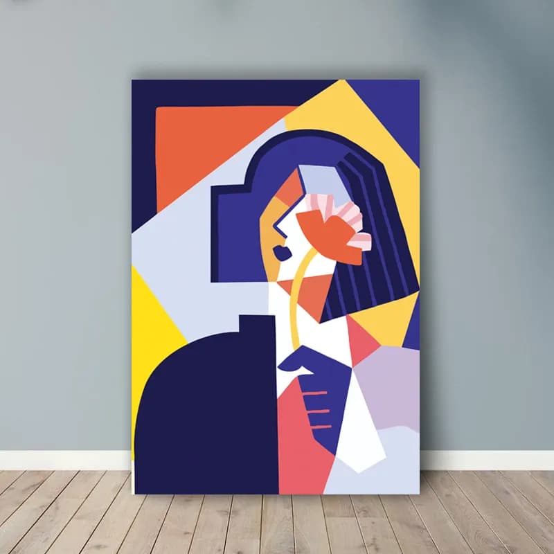 تابلو دکوراتیو انتزاعی طرح بانوی طبیعت کد17251 — تصویر ۵