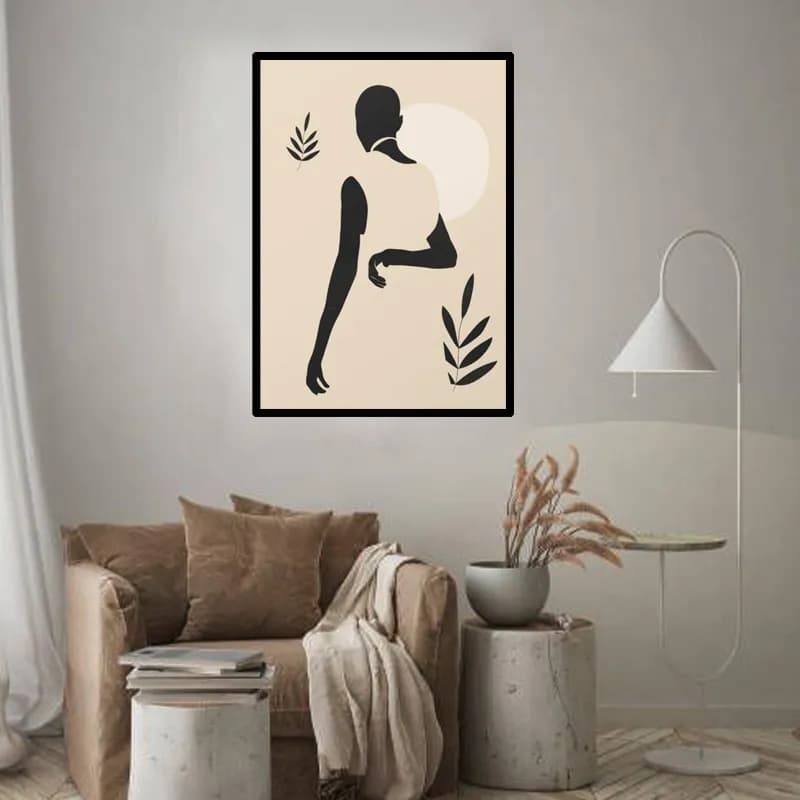 تابلو بوهو فیگور زن مدل سکوت طبیعت — تصویر ۴