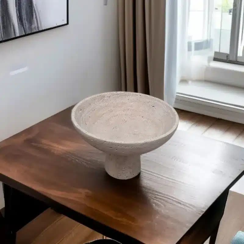 ظرف میوه خوری سنگی تراورتن سودن کد45101 — تصویر ۸
