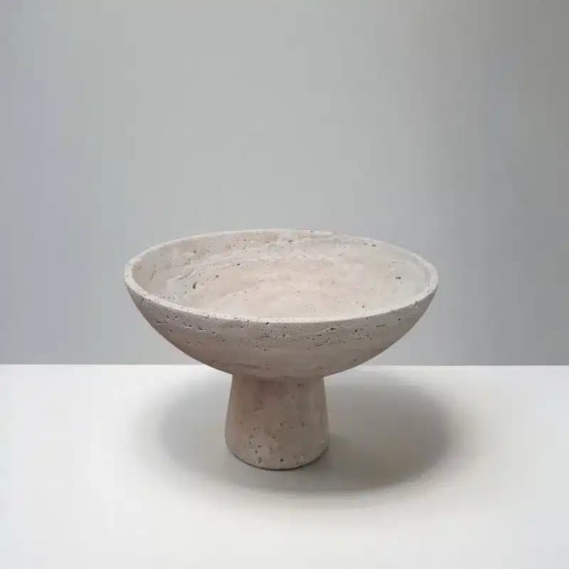 ظرف میوه خوری سنگی تراورتن سودن کد45101 — تصویر ۱۰