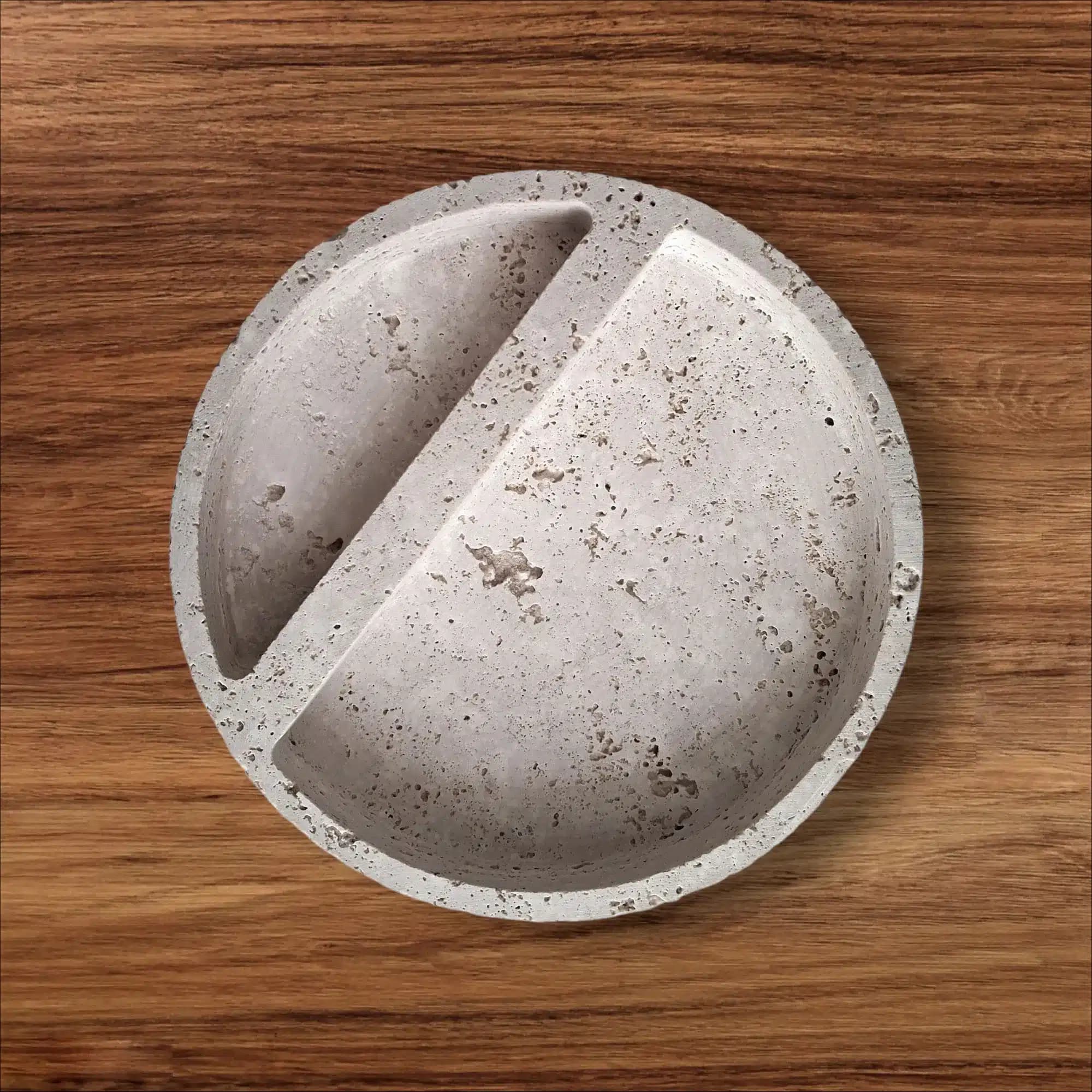 سینی مزه خوری تراورتن سنگار کد4511 — تصویر ۴