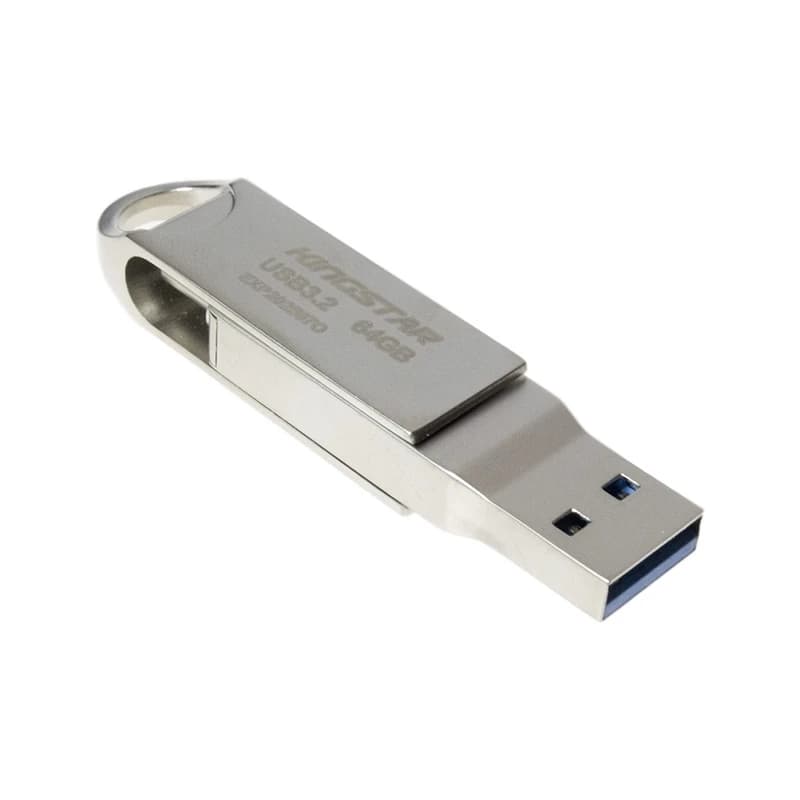 فلش مموری کینگ استار مدل Dual-C C60 Type-C USB3.2 ظرفیت 64 گیگابایت — تصویر ۲