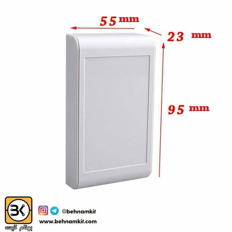 جعبه پلاستیک دوتکه 9.5× 5.5 – ارتفاع 2.3 سفید — تصویر ۳