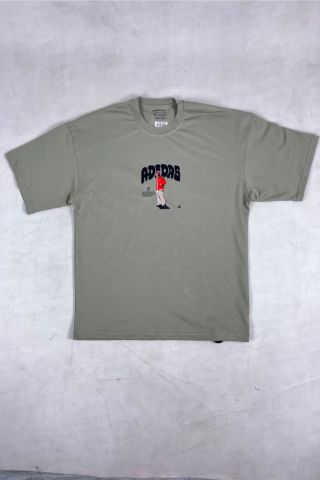 تیشرت باکسی طرح آدیداس — تصویر ۷