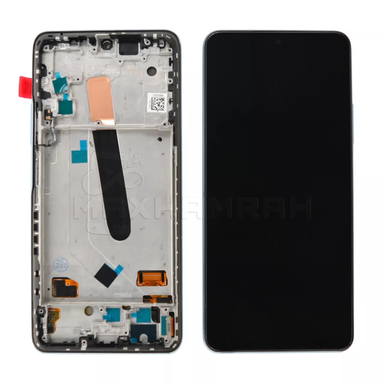 تاچ ال سی دی گوشی شیائومی XIAOMI POCO F3 گلس تعویض با فریم آبی