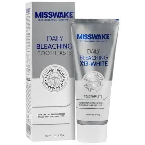 خمیر دندان سفید کننده روزانه میسویک – مدل Misswake Daily Bleaching X-13 White — تصویر ۲