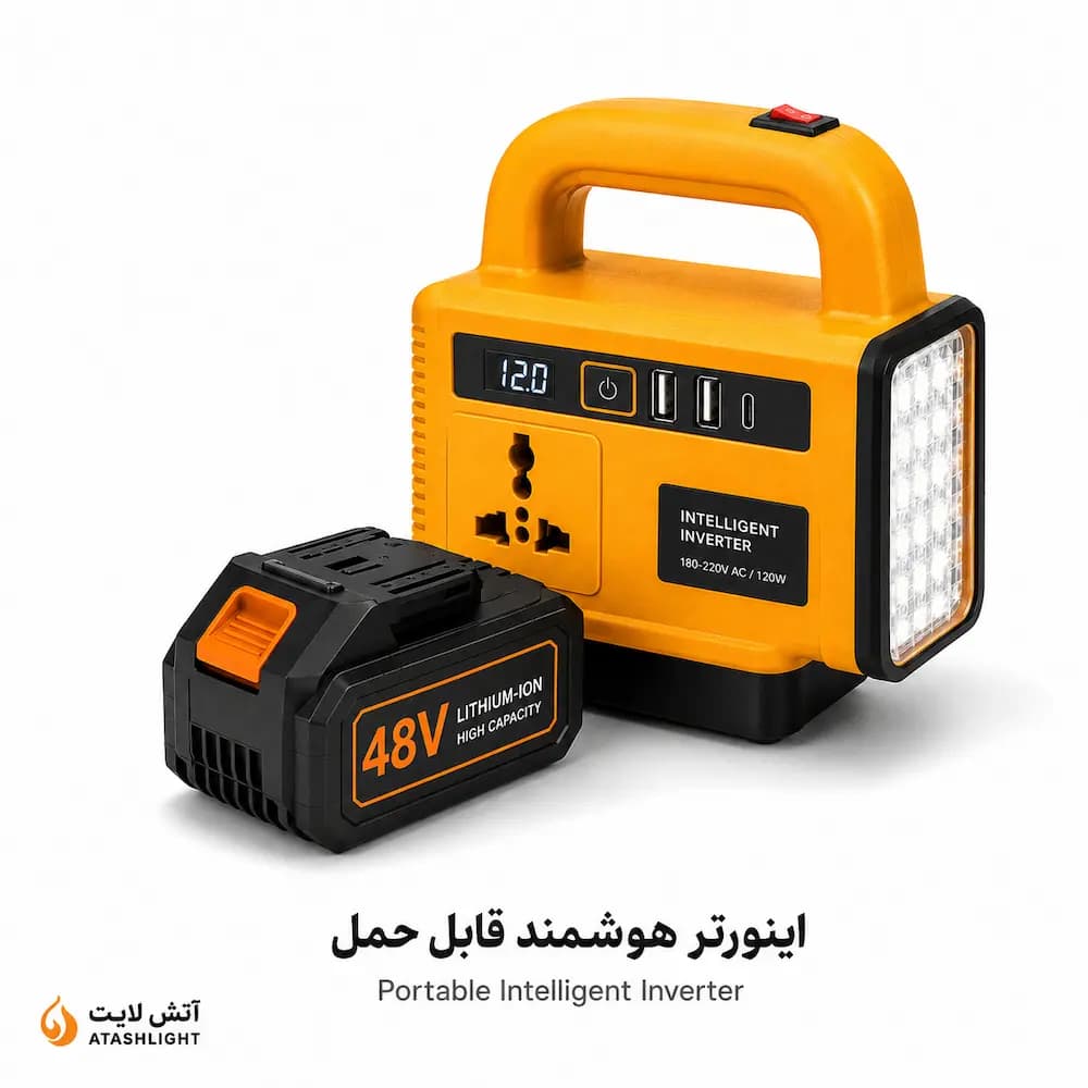 اینورتر هوشمند قابل حمل مدل Intelligent Inverter پروژکتور — تصویر ۵