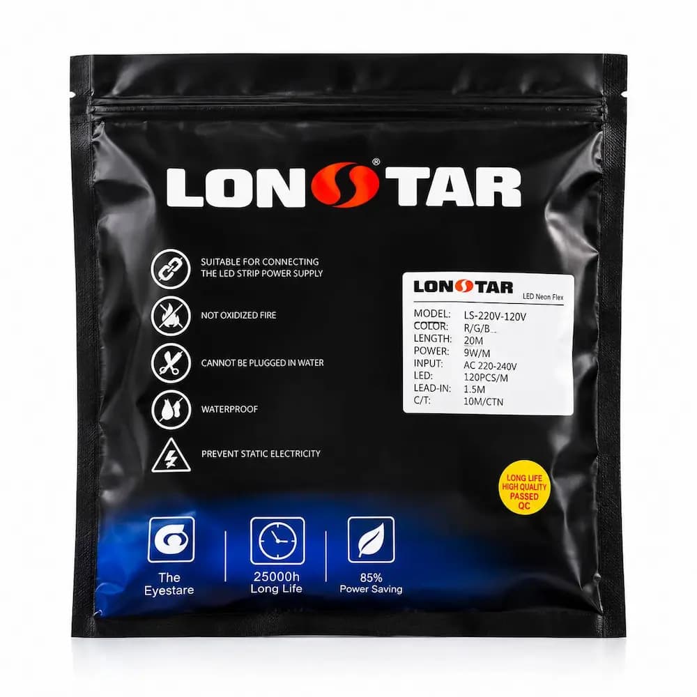 ریسه 220 ولت تراکم 120 برند لان استار lonstar طول 10 متر