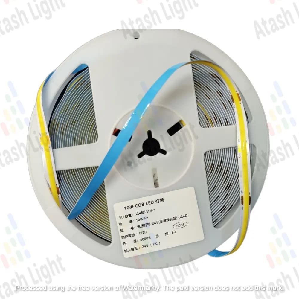 ریسه نواری 24 ولت cob تراکم 324 — تصویر ۴