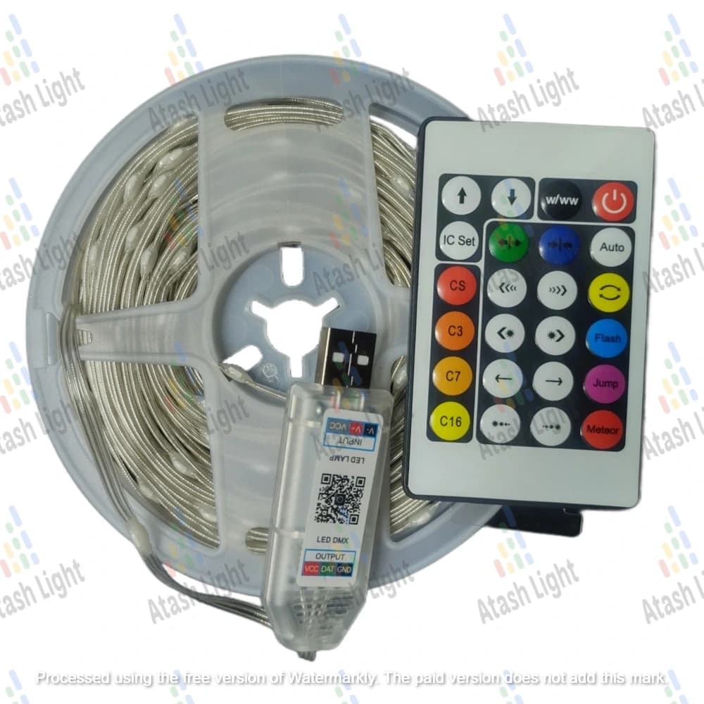 ریسه هوشمند RGB با ریموت و برنامه موبایل 10 متری — تصویر ۷