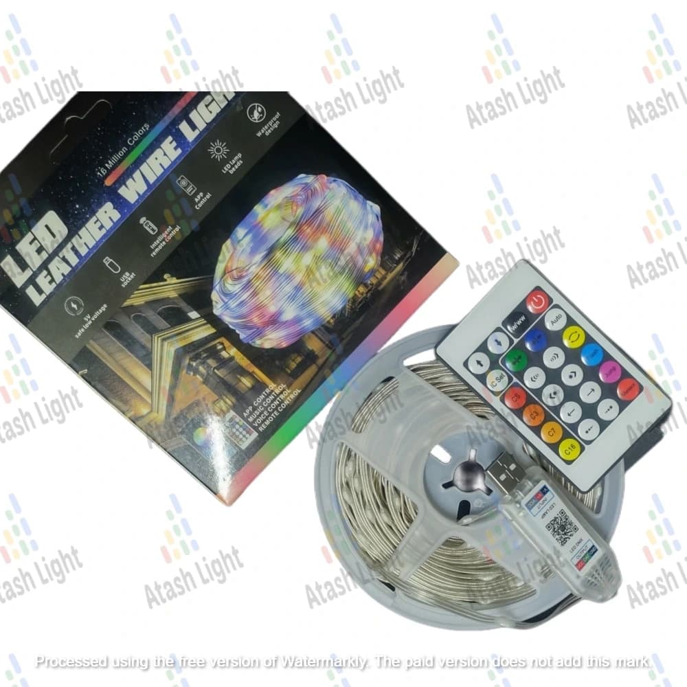 ریسه هوشمند RGB با ریموت و برنامه موبایل 10 متری — تصویر ۵