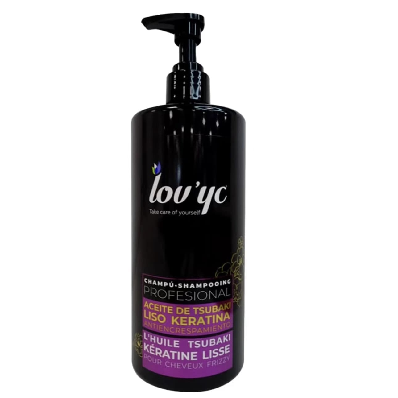 شامپو مو هلندی لاویک مدل Shampoo Lov Yc Cheveux Frizzy مخصوص موهای وز حجم ۷۵۰ میل