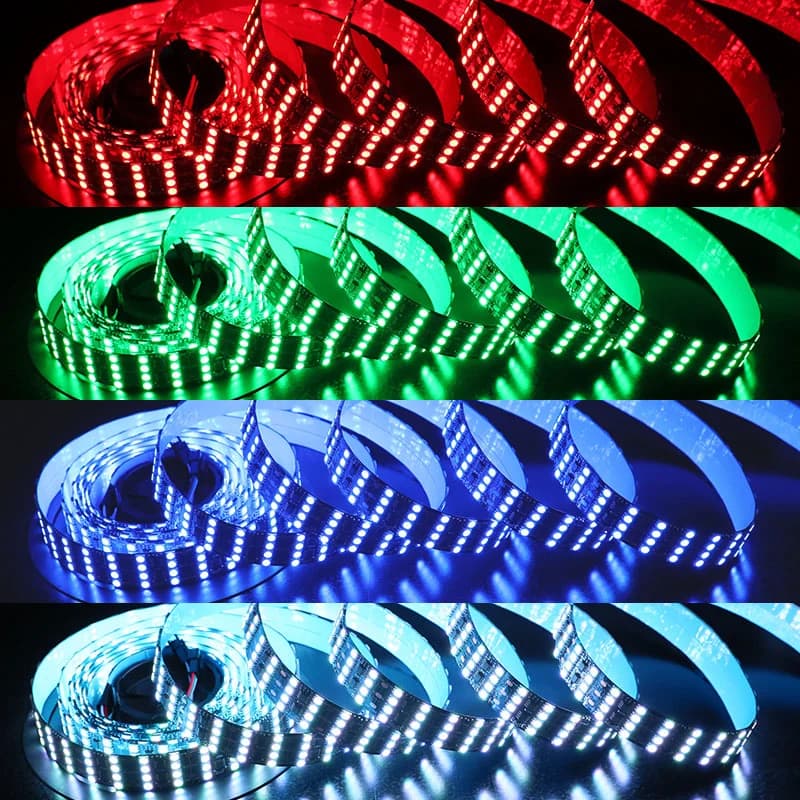 ریسه ال ای دی نواری RGB آر جی بی ۱۲ ولت WS2811 – چهار لاین RGB آدرس‌پذیر — تصویر ۶