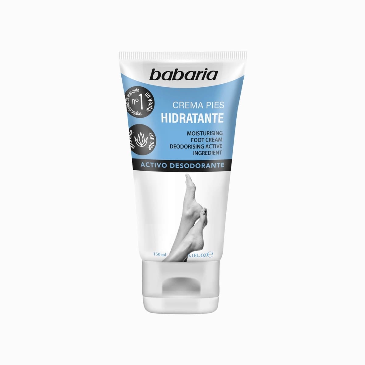 کرم مرطوب کننده پا باباریا Babaria Moisturizing Foot Cream حجم ۱۵۰میل