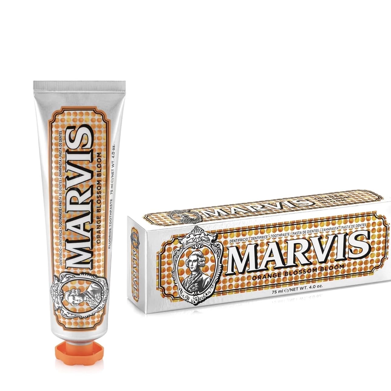 خمیر دندان مارویس شکوفه پرتقال Marvis Orange Blossomحجم ۷۵ میل — تصویر ۴