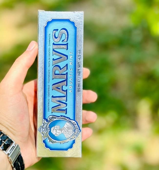 خمیر دندان مارویس مدل نعناع دریایی حجم 85میل MARVIS AQUATIC MINT — تصویر ۶