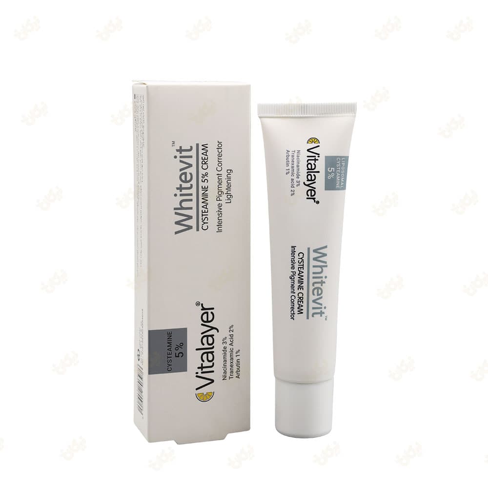 کرم ضدلک و روشن کننده قوی سیستئامین 5% وایت ویت ویتالیر 40ml — تصویر ۷