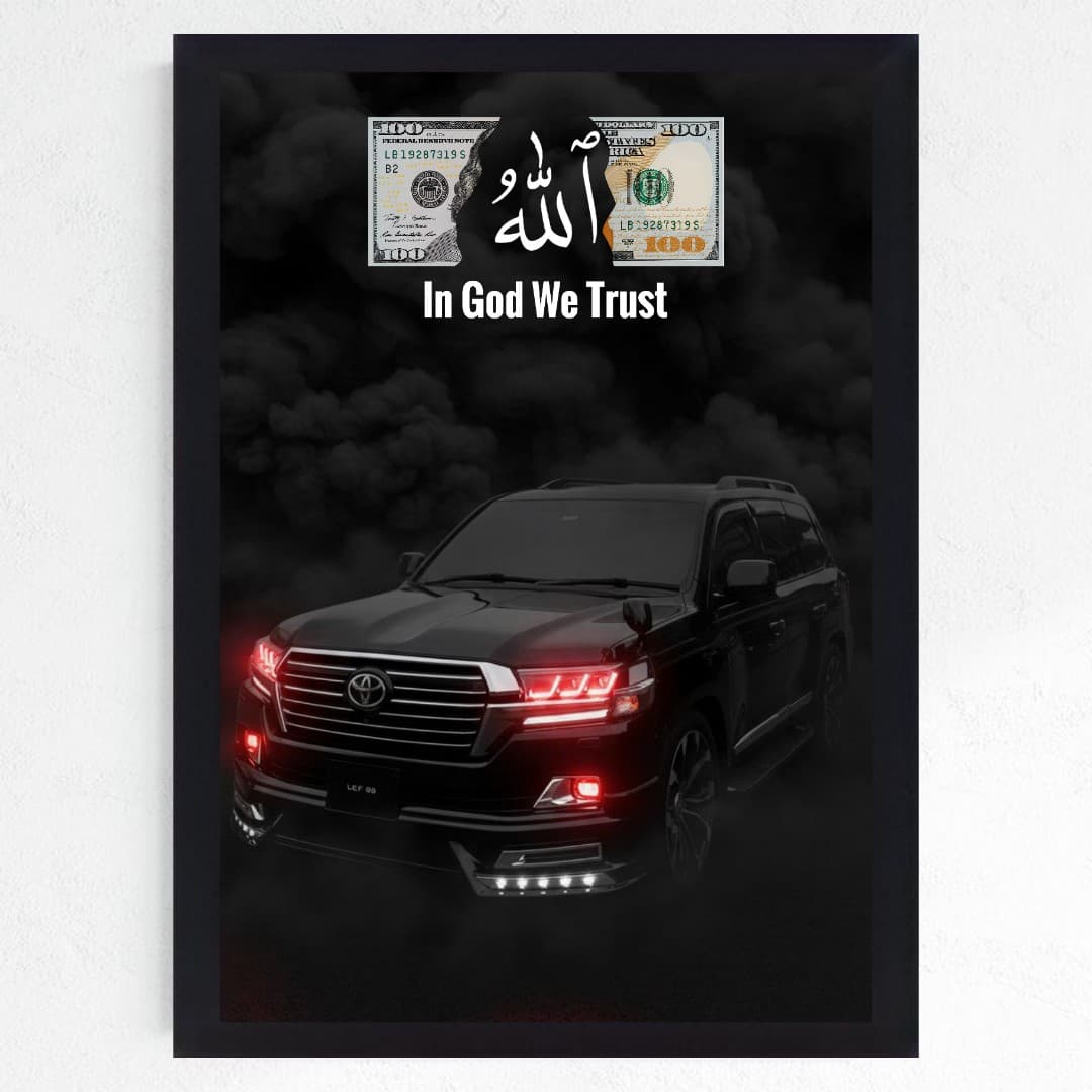 تابلو نوری طرح دلار مدل لندکروز — تصویر ۳