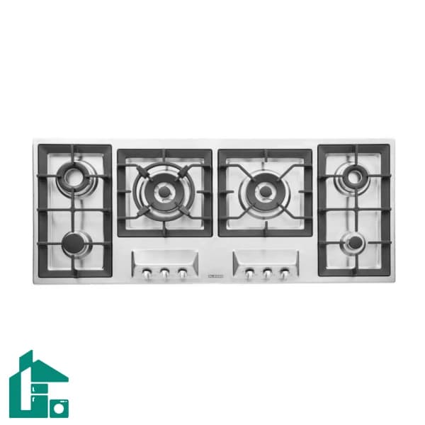 اجاق گاز رومیزی شش شعله‌ مدل S-6121 استیل البرز — تصویر ۵