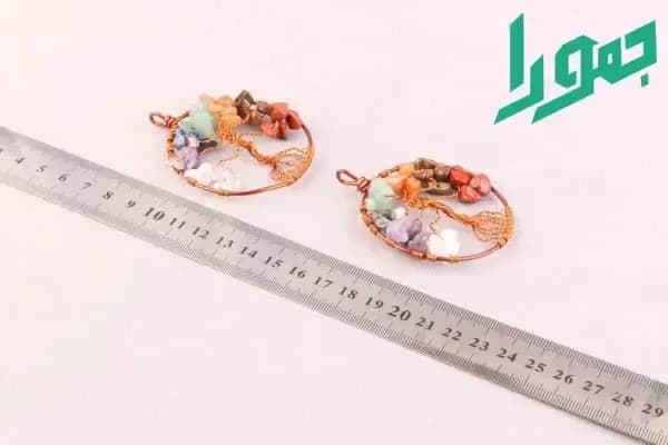 مدال درخت زندگی هفت چاکرا مسی — تصویر ۲