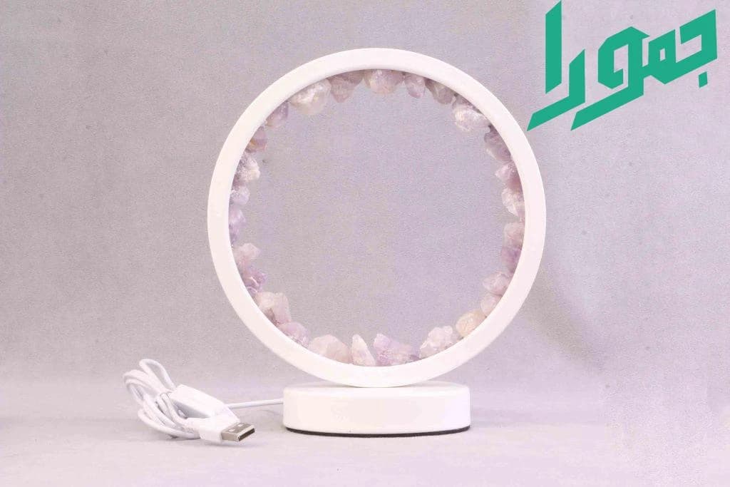 چراغ خواب آمیتیست دایره — تصویر ۲