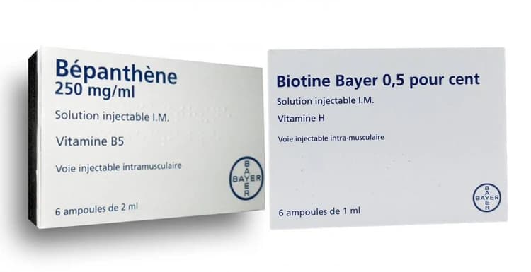 آمپول بیوتین بپانتن بایر اصل آلمان 39$ biotin bepanten — تصویر ۲