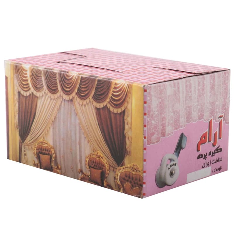 گیره پرده مدل چنگکی بسته 100 عددی صمصام — تصویر ۳