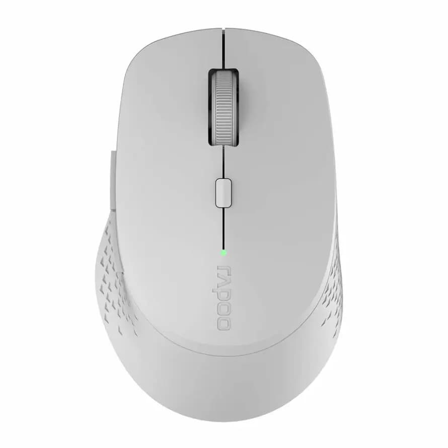 ماوس بی سیم رپو مدل M300 Silent Light Grey