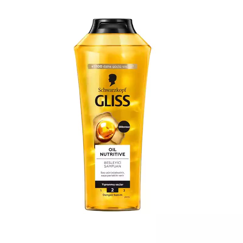 شامپو گلیس Gliss زرد oil nutritive حجم 400 ml — تصویر ۵