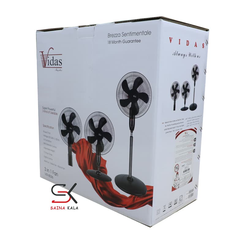 پنکه ویداس مدل vir-8036 | سه حالته | کنترل دار - ساینا کالا — تصویر ۲