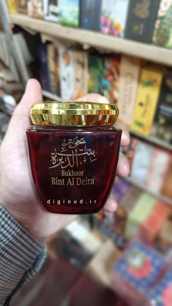 بخور عربی شیشه ای ۸۰ گرم مدل بنت الدیره Bint Al Deira — تصویر ۲