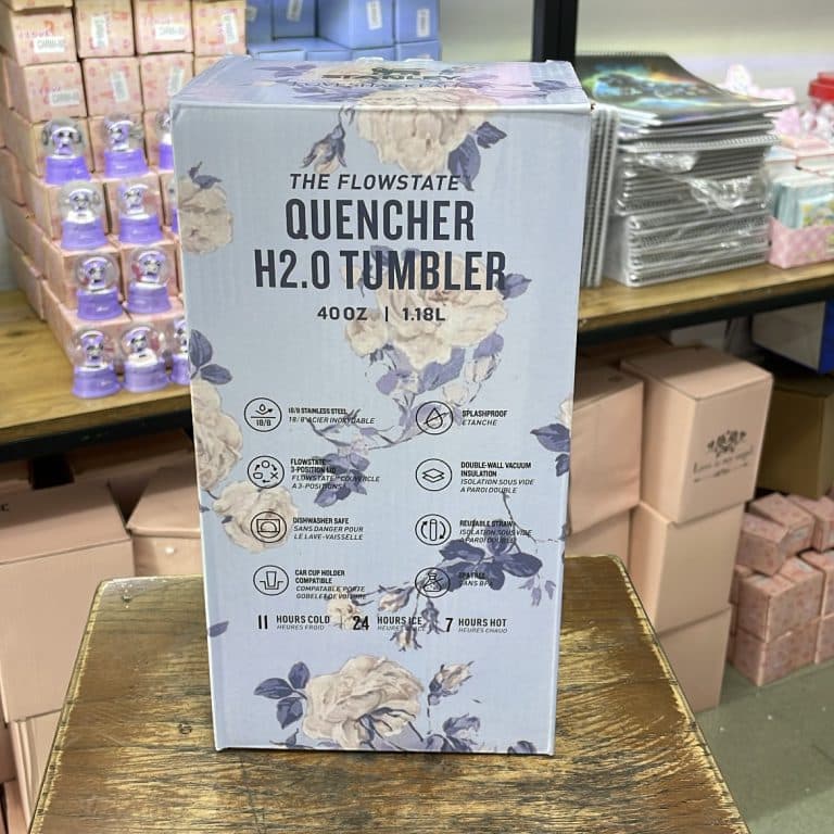 ماگ دسته‌ دار استنلی گلدار آبی ۱.۱۸ لیتر مدل Quencher Tumbler H2.0 — تصویر ۱۰
