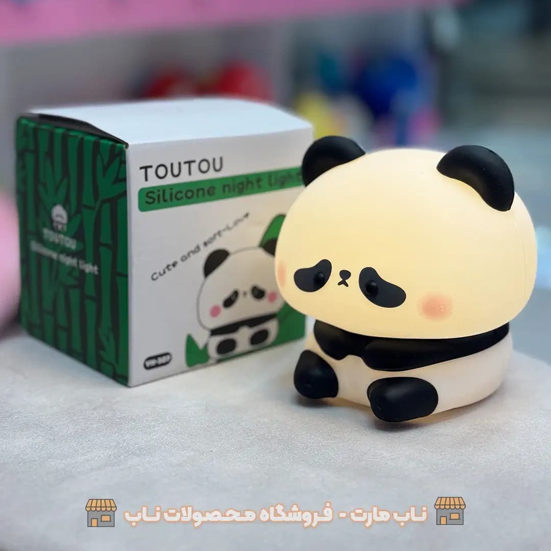 چراغ خواب سیلیکونی پاندای نشسته — تصویر ۸