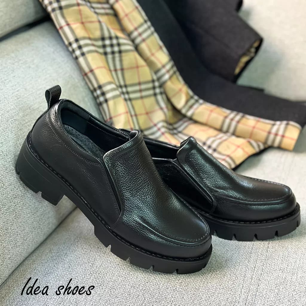 کفش لوفر چرم طبیعی کد 210 — تصویر ۵