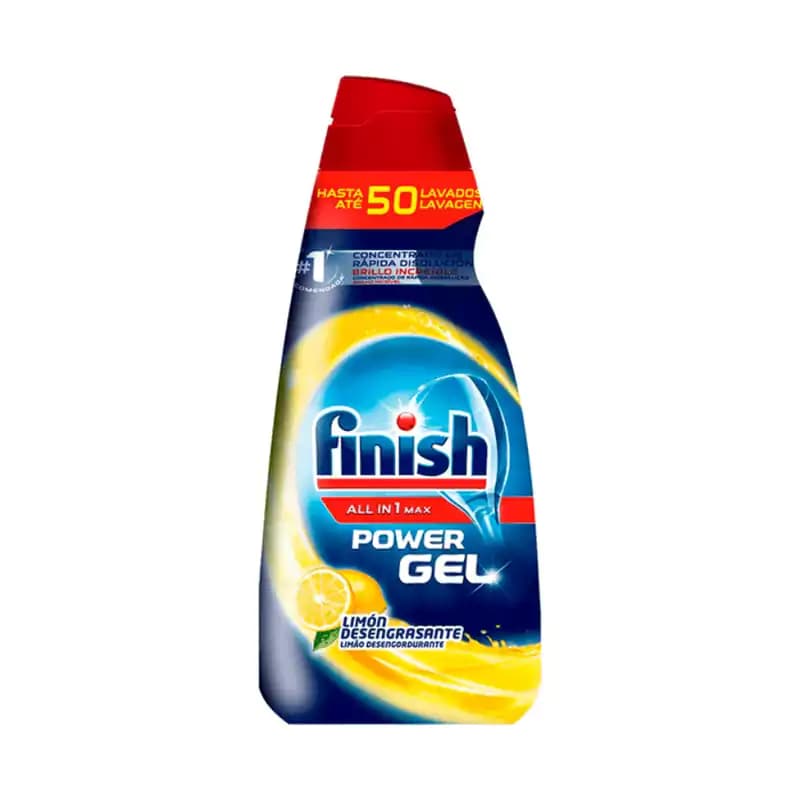 ژل ماشین ظرفشویی فینیش Finish مدل Power Gel رایحه لیمو حجم 1000 ml — تصویر ۲