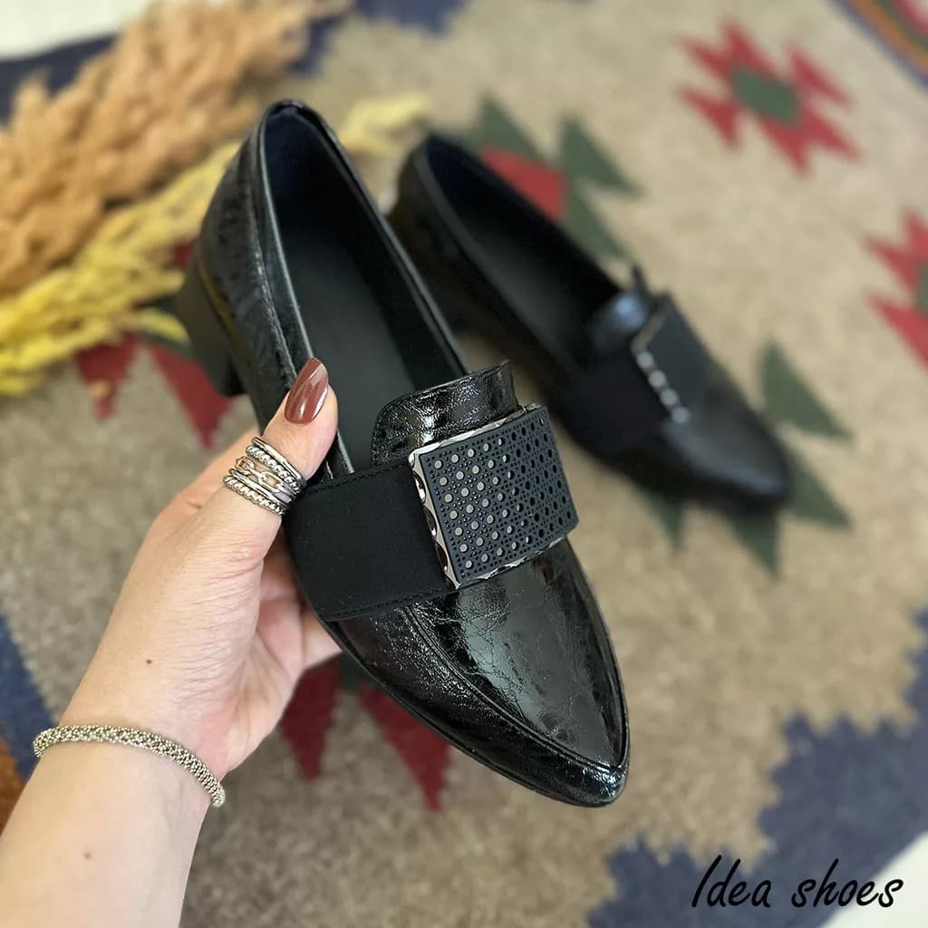 کفش کالج دخترانه مدل شبکهای کد 225 — تصویر ۸