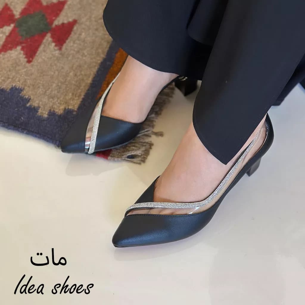 کفش مجلسی دخترانه دور نگین کد 735 — تصویر ۶